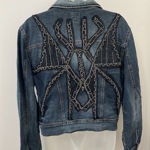 Miss Sixty vintage Jean jacket with hand sewn embellishment